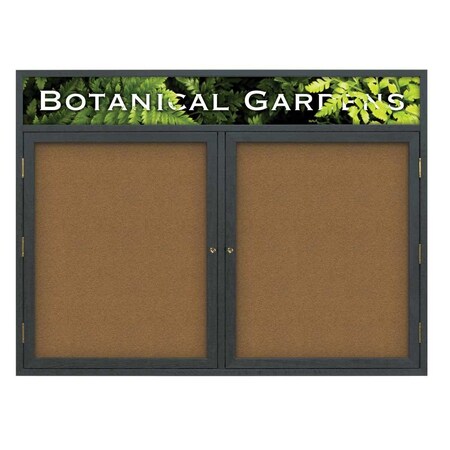 United Visual Products Open Faced Traditional Corkboard, 60x36" UV643A-WHITE-CLOUD